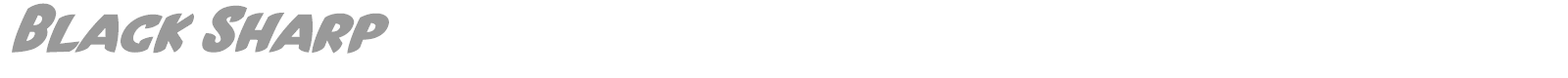 Black Sharp font preview